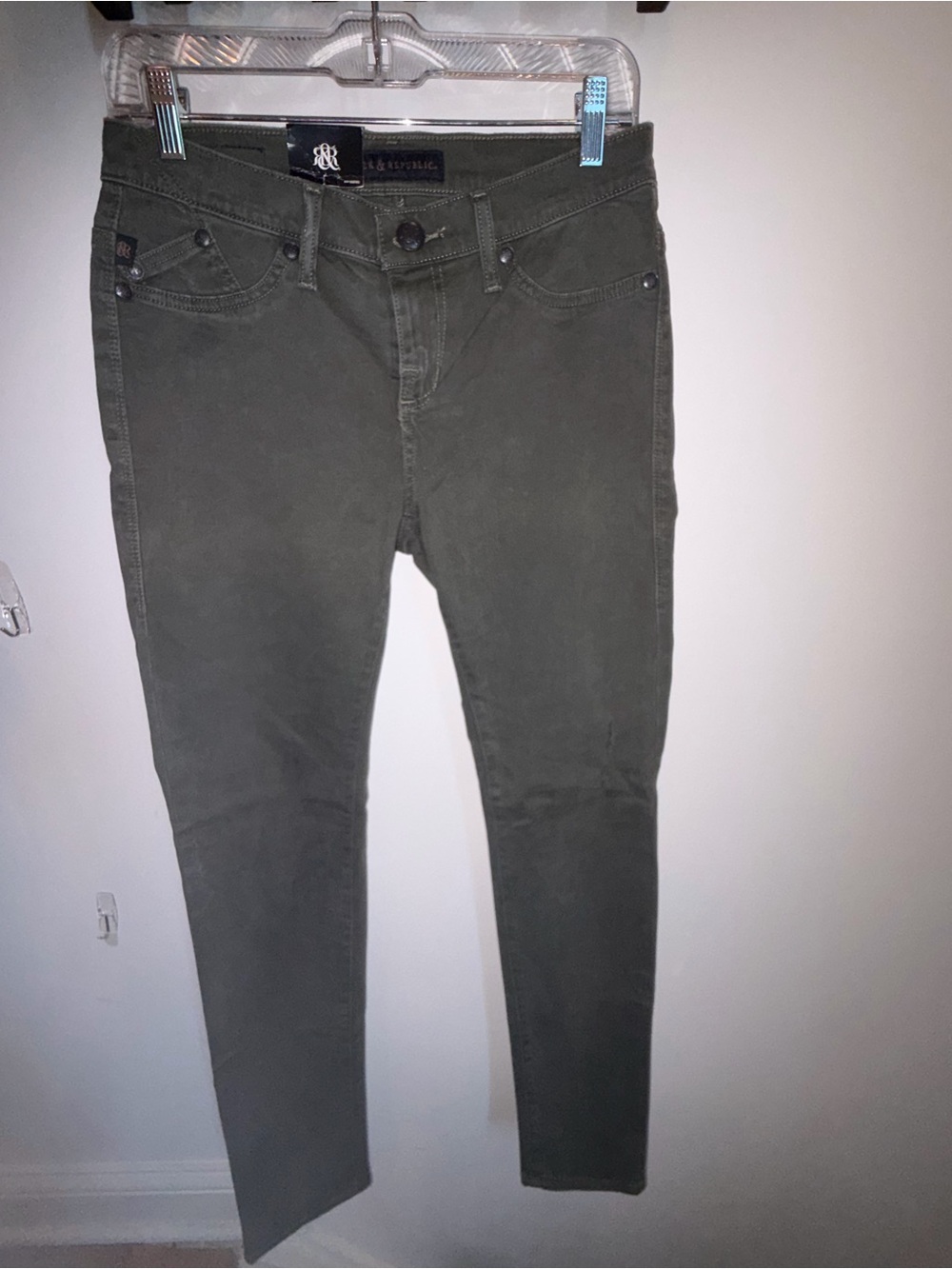 Rock & Republic Olive Skinny Jeans